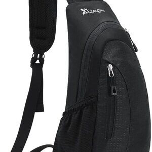 Sciphylia Adjustable Black Sling Bag lightweight waterproof backpack, travel bag